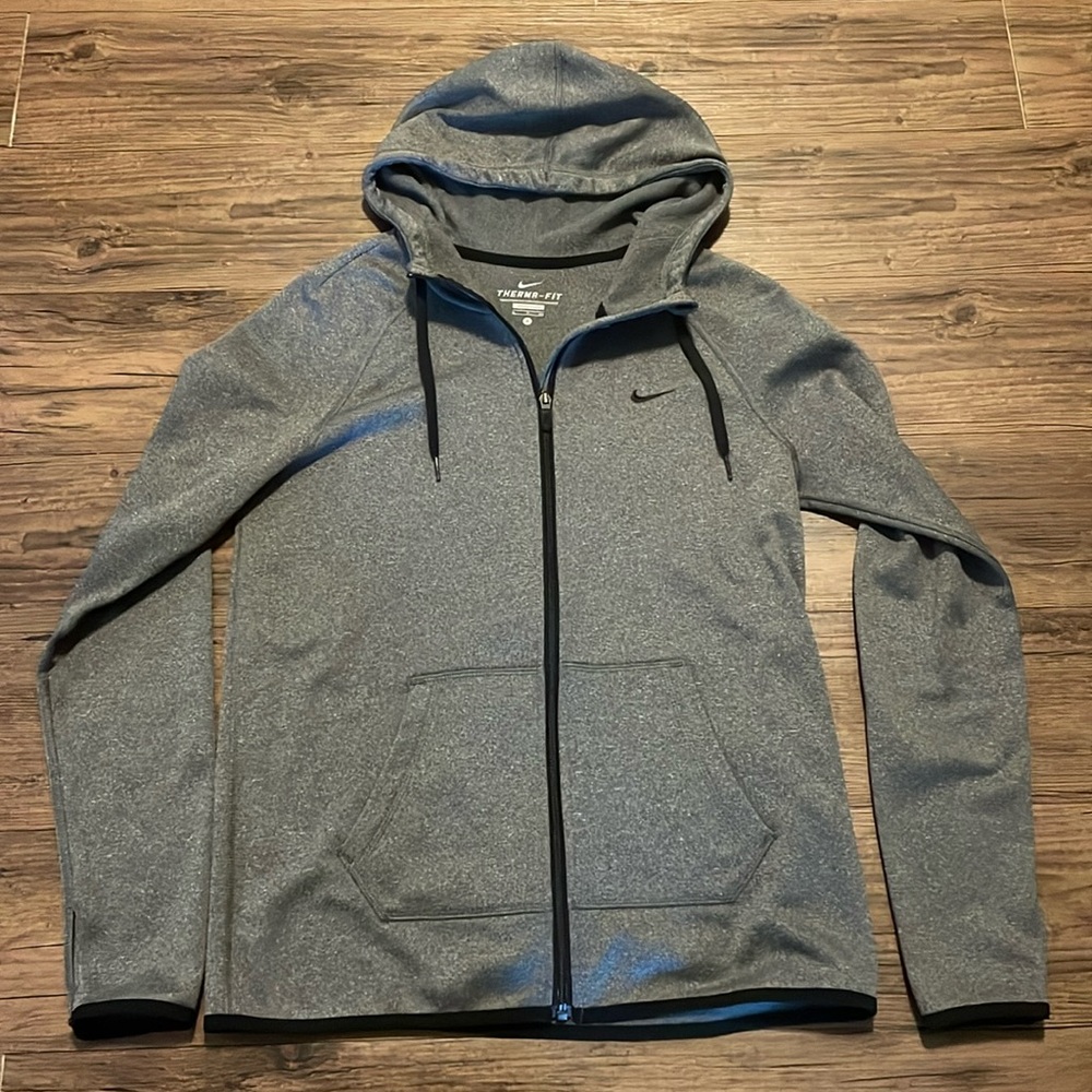 Nike Full Zip Therma-Fit Sweatshirt, Gray